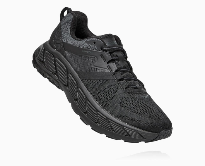 Hoka Joggesko Norge - HOKA ONE ONE Gaviota 2 Dame Svart [NO-10KZGW]